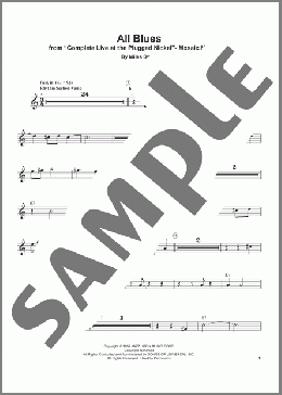 All Blues(Miles Davis) 楽譜 トランペット（ソロ） ダウンロード