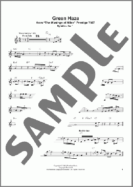 Green Haze(Miles Davis) 楽譜 トランペット（ソロ） ダウンロード