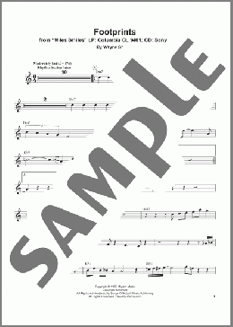 Footprints(Miles Davis/Wayne Shorter) 楽譜 トランペット（ソロ） ダウンロード