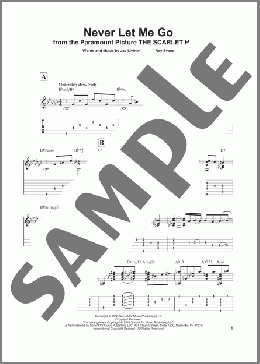 Never Let Me Go(Dinah Washington) 楽譜 ギター（その他） ダウンロード