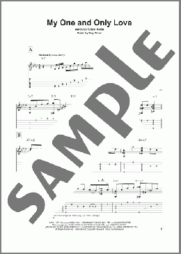 My One And Only Love(Robert Mellin) 楽譜 ギター（その他） ダウンロード