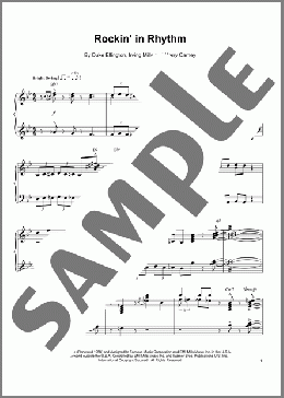 Rockin' In Rhythm(Duke Ellington/Oscar Peterson) 楽譜 ピアノ（ソロ） ダウンロード
