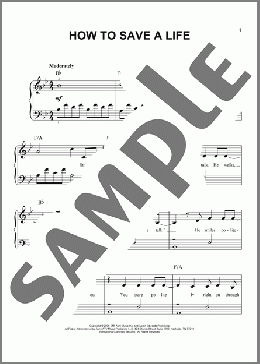 How To Save A Life(The Fray) 楽譜 その他 ダウンロード