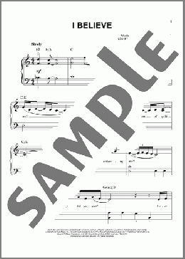 I Believe(Fantasia) 楽譜 その他 ダウンロード