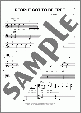 People Got To Be Free(The Rascals) 楽譜 ピアノ（ソロ） ダウンロード