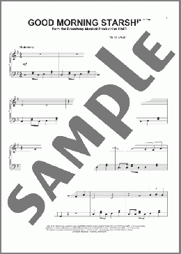 Good Morning Starshine(James Rado) 楽譜 ピアノ（ソロ） ダウンロード