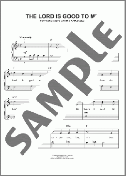 The Lord Is Good To Me (from Johnny Appleseed)(Kim Gannon/Walter Kent) 楽譜 ピアノ（ソロ） ダウンロード