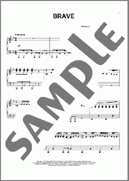 Brave(Sara Bareilles) 楽譜 ピアノ（ソロ） ダウンロード