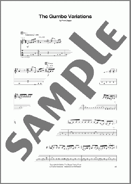 The Gumbo Variations(Frank Zappa) 楽譜 ギター（ソロ） ダウンロード
