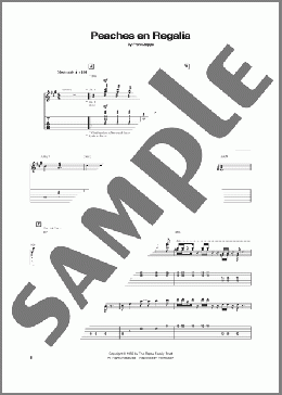 Peaches En Regalia(Frank Zappa) 楽譜 ギター（ソロ） ダウンロード
