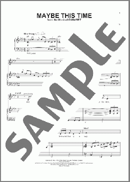 Maybe This Time(Fred Ebb/John Kander/Kander & Ebb) 楽譜 ピアノ & ボーカル ダウンロード