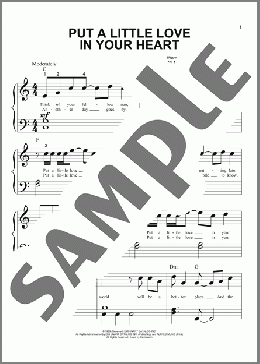 Put A Little Love In Your Heart(Jackie DeShannon) 楽譜 ピアノ（ソロ） ダウンロード