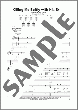 Killing Me Softly With His Song(Roberta Flack/Fugees) 楽譜 ギター（ソロ） ダウンロード