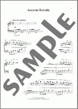 Autumn Reverie(Randall Hartsell) 楽譜 ピアノ（ソロ） ダウンロード