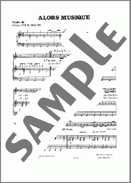 ALORS MUSIQUE!(Gerard Stern/Michel Cywie) 楽譜 ピアノ & ボーカル ダウンロード