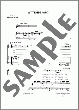 ATTENDS MOI(Billy Bridge) 楽譜 ピアノ & ボーカル ダウンロード