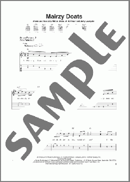 Mairzy Doats(Al Hoffman/Milton Drake) 楽譜 ギター（ソロ） ダウンロード