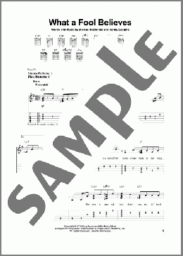 What A Fool Believes(Kenny Loggins/Michael McDonald/The Doobie Brothers) 楽譜 ギター（ソロ） ダウンロード