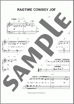 Ragtime Cowboy Joe(Belle Baker) 楽譜 ピアノ（ソロ） ダウンロード