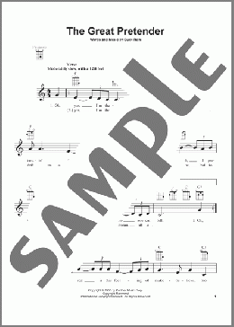The Great Pretender(The Platters) 楽譜 ウクレレ（弾き語り） ダウンロード
