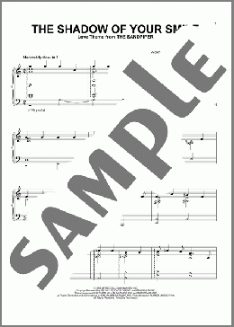 The Shadow Of Your Smile(Johnny Mandel) 楽譜 ピアノ（ソロ） ダウンロード