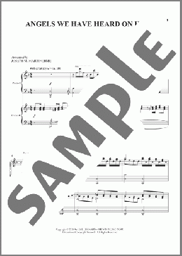Angels We Have Heard On High(James Chadwick) 楽譜 ピアノ（連弾） ダウンロード