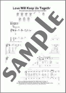Love Will Keep Us Together(Captain & Tennille) 楽譜 ギター（ソロ） ダウンロード