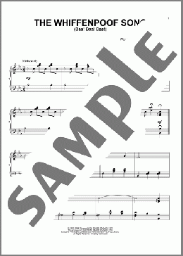 The Whiffenpoof Song (Baa! Baa! Baa!)(Rudy Vallee) 楽譜 ピアノ（ソロ） ダウンロード