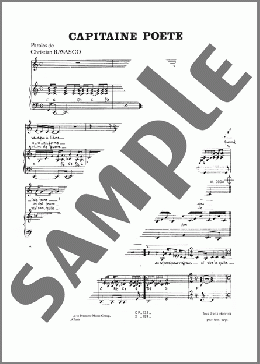 Captaine Poete(Michel Cywie) 楽譜 ピアノ & ボーカル ダウンロード