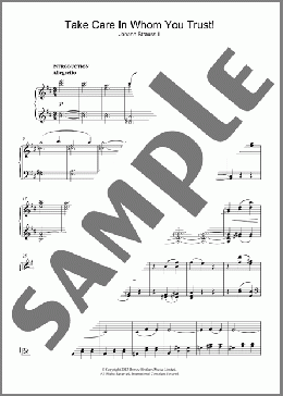 Take Care In Whom You Trust!(Johann Strauss II) 楽譜 ピアノ（ソロ） ダウンロード