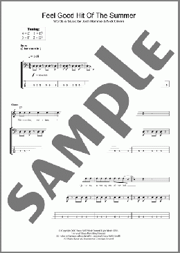 Feel Good Hit Of The Summer(Queens Of The Stone Age) 楽譜 ベース ダウンロード