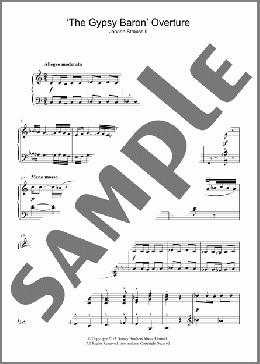 The Gypsy Baron(Johann Strauss II) 楽譜 ピアノ（ソロ） ダウンロード