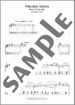 Polovtsian Dances(Alexander Borodin) 楽譜 ピアノ（ソロ） ダウンロード