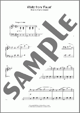 Waltz From Faust(Charles Gounod) 楽譜 ピアノ（ソロ） ダウンロード