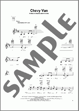 Chevy Van(Sammy Johns) 楽譜 ウクレレ（弾き語り） ダウンロード