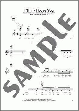 I Think I Love You(The Partridge Family) 楽譜 ウクレレ（弾き語り） ダウンロード