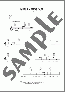 Magic Carpet Ride(Steppenwolf) 楽譜 ウクレレ（弾き語り） ダウンロード