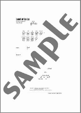 Land Of La La(Stevie Wonder) 楽譜 ギター（コード） ダウンロード