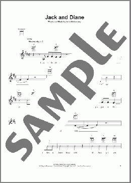 Jack And Diane(John Mellencamp) 楽譜 ウクレレ（弾き語り） ダウンロード