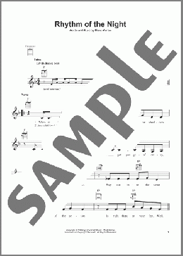 Rhythm Of The Night(DeBarge) 楽譜 ウクレレ（弾き語り） ダウンロード