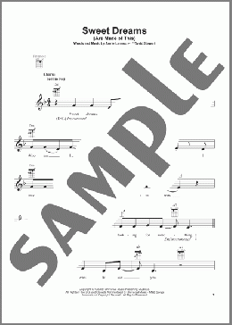 Sweet Dreams (Are Made Of This)(Eurythmics) 楽譜 ウクレレ（弾き語り） ダウンロード
