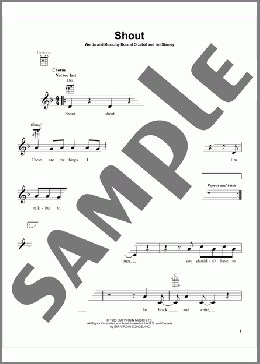 Shout(Tears For Fears) 楽譜 ウクレレ（弾き語り） ダウンロード