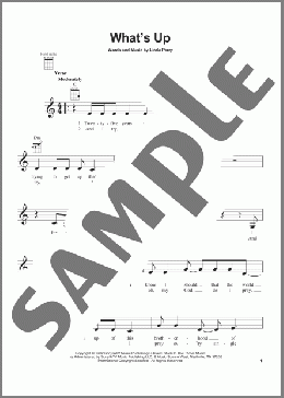 What's Up(4 Non Blondes) 楽譜 ウクレレ（弾き語り） ダウンロード