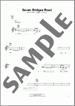 Seven Bridges Road(Eagles) 楽譜 ウクレレ（弾き語り） ダウンロード