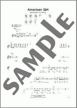 American Girl(Tom Petty) 楽譜 メロディ ダウンロード