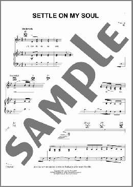 Settle On My Soul(Jake Hess Jr.) 楽譜 ピアノ & ボーカル & ギター ダウンロード