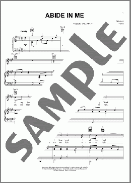 Abide In Me(Bill Gaither/Gloria Gaither/Bill & Gloria Gaither) 楽譜 ピアノ & ボーカル & ギター ダウンロード