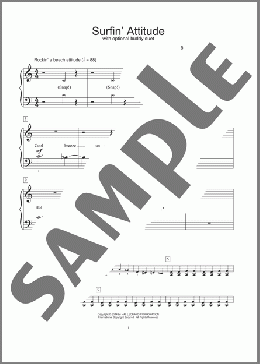 Surfin' Attitude(Lynda Lybeck-Robinson) 楽譜 ピアノ（ソロ） ダウンロード