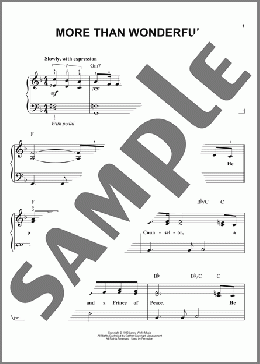 More Than Wonderful(Lanny Wolfe) 楽譜 ピアノ（ソロ） ダウンロード