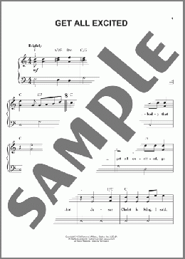 Get All Excited(William J. Gaither) 楽譜 ピアノ（ソロ） ダウンロード